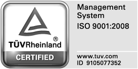 TÜV Rheinland Certified. Management System ISO 9001:2008 www.tuv.com ID 9105077352. Click to go to certipedia.com
