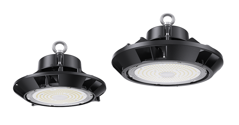 Two Ektor Hover Core Highbay lights